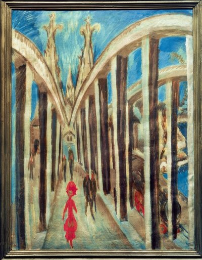 Rýnský most poblíž Kolína nad Rýnem od Ernst Ludwig Kirchner