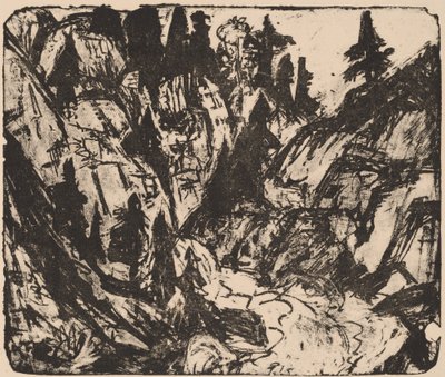 Rocky Stream od Ernst Ludwig Kirchner
