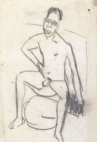 Sam Černý od Ernst Ludwig Kirchner