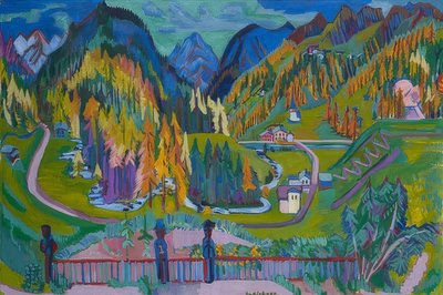 Sertigtal na podzim. 1925-26 od Ernst Ludwig Kirchner