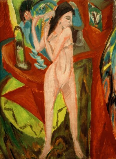 Česací akt od Ernst Ludwig Kirchner
