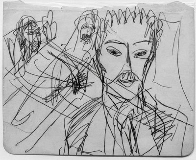 Skizze zu Lidská bestie od Ernst Ludwig Kirchner
