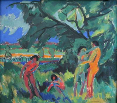Hraní nahých lidí od Ernst Ludwig Kirchner