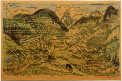 Stafelalp s Tinzenhornem od Ernst Ludwig Kirchner
