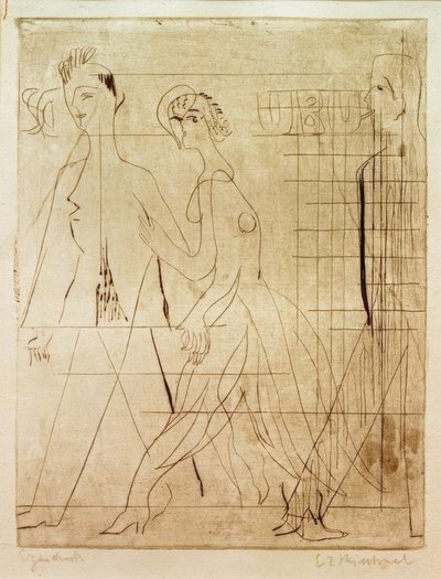 Pouliční scéna od Ernst Ludwig Kirchner