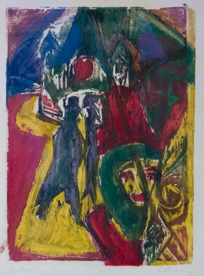 Ulice s Cocottem, Berlínská pouliční scéna, 1915-1916. od Ernst Ludwig Kirchner