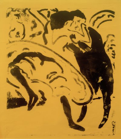 Taneční pár od Ernst Ludwig Kirchner