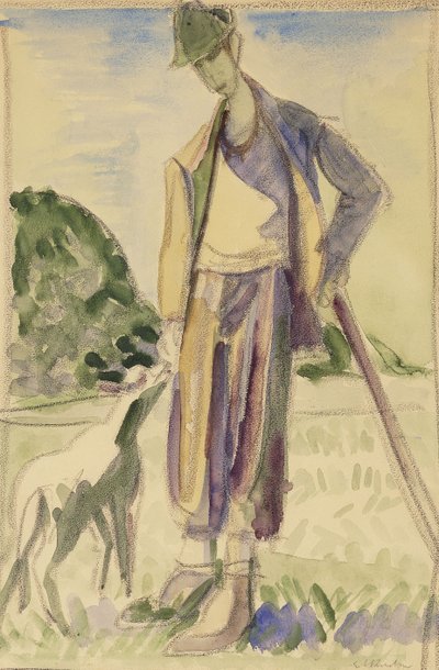Pastevec; Pastýř, od Ernst Ludwig Kirchner
