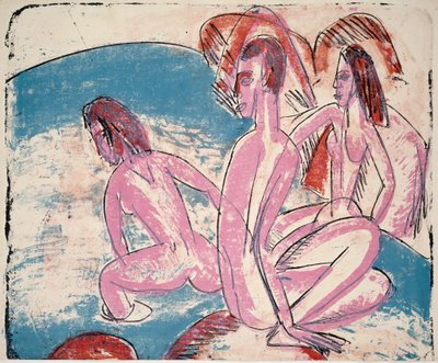 Tři lazebníci od Stones od Ernst Ludwig Kirchner