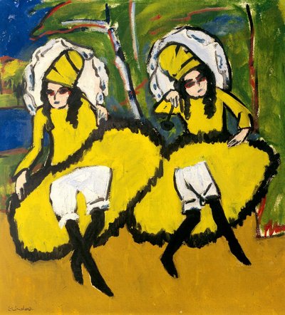 Dva tanečníci, 1910-1911 od Ernst Ludwig Kirchner