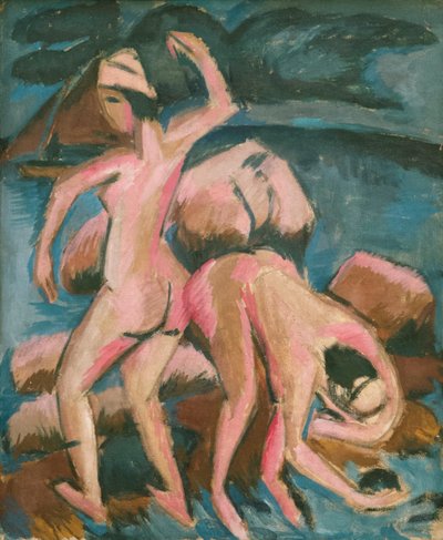 Dva koupající Fehmarn, 1912. od Ernst Ludwig Kirchner