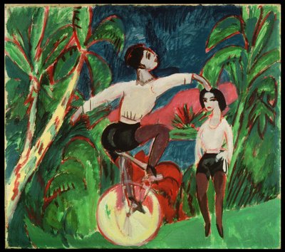 Jednokolový jezdec od Ernst Ludwig Kirchner
