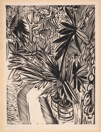 Skleník. Jena od Ernst Ludwig Kirchner
