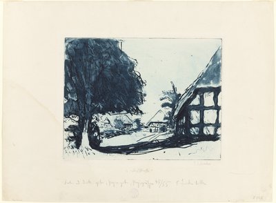 Vesnická ulice od Ernst Ludwig Kirchner