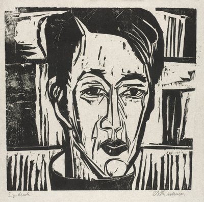 Wehrlin, Čelem vpředu od Ernst Ludwig Kirchner