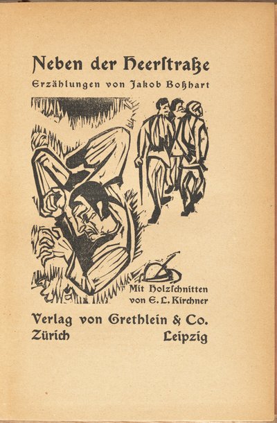 Jakob Bolsharat: Neben der Heyerstrasse (Jakob Bolsharat: Near Main Street) od Ernst Ludwig Kirchner and Jacob Bosshart