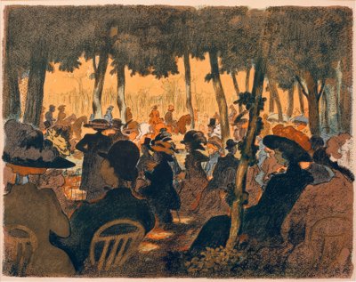 Lidé v parku od Ernst Matthes