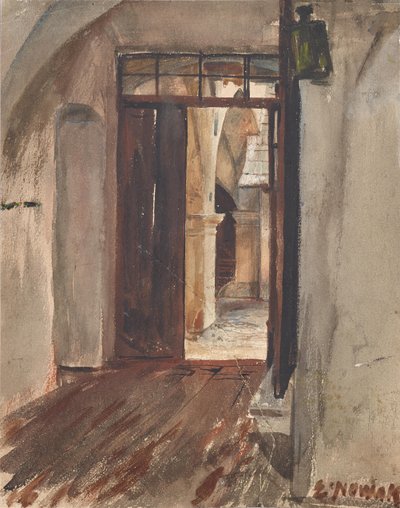 Chodba a nádvoří od Ernst Nowak