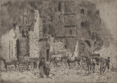 Lille: Ruin, 1916. od Ernst Oppler