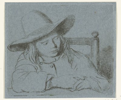 Spící chlapec s kloboukem od Ernst Willem Jan Bagelaar