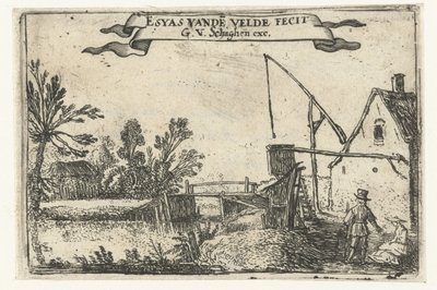 Farma u kanálu Malé krajiny (název série) od Esaias van de Velde