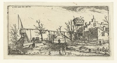 Krajina s pivovarem Krajiny (název série) od Esaias van de Velde