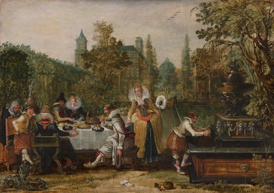 Veselá společnost v parku, 1614 od Esaias van de Velde