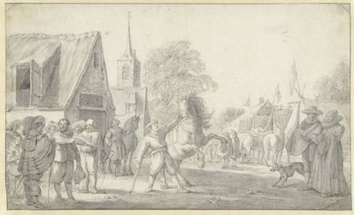 Koňský trh od Esaias van de Velde