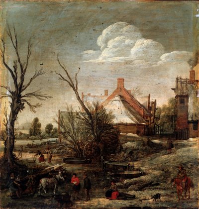 Zima, 17. století od Esaias van de Velde