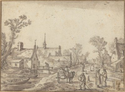 Vesnická ulice od Esaias van de Velde I