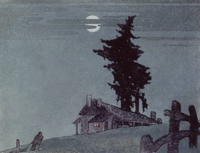 The Homestead, 1937 (linoryt) od Ethleen Palmer
