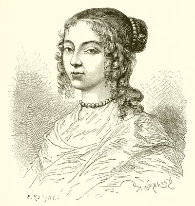Henrieta Anglická, sestra krále Karla II od Etienne Antoine Eugene Ronjat