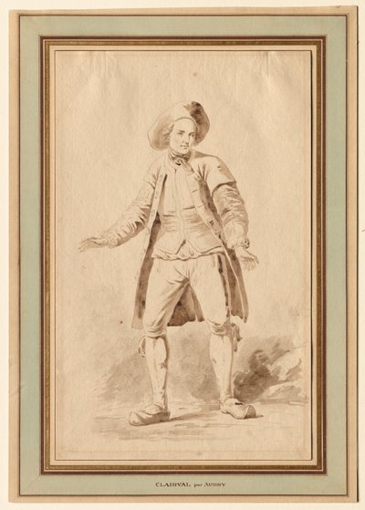 Herec Clairval, 18. století. od Etienne Aubry