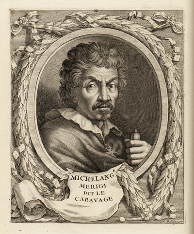 Portrét Michelangela Merisi da Caravaggia, italského malíře od Etienne Baudet