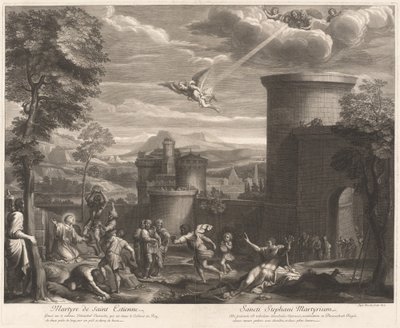 Mučednictví Saint Estienne (Mučednictví svatého Šebestiána) od Etienne Baudet, after Annibale Carracci