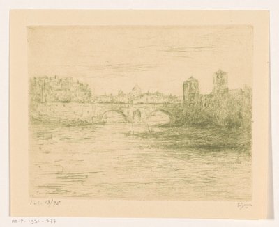 Tiber, Řím od Etienne Bosch (signed by artist)