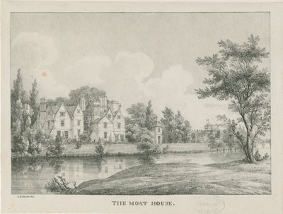 Tamworth - The Moat House: zincograph, nd [1796-1865] od Etienne Bruno Hamel
