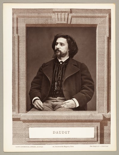 Alphonse Daudet (francouzský romanopisec, 1849-1897) od Etienne Carjat