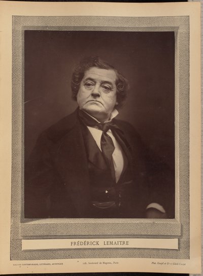 Frédérick Lemaitre od Etienne Carjat