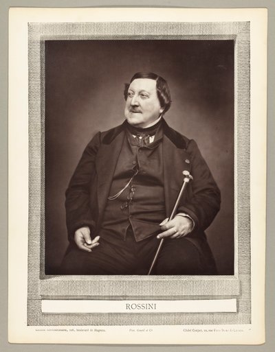 Gioachino Antonio Rossini (italský skladatel, 1792-1868) od Etienne Carjat