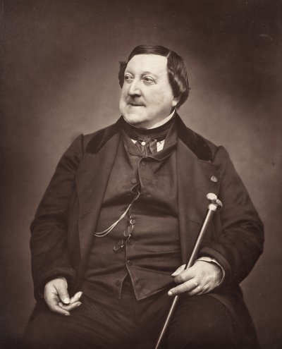 Gioachino Antonio Rossini italský skladatel, 1792-1868, 1862. od Etienne Carjat