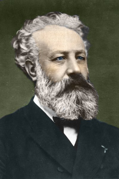 Jules Verne (1828-1905), francouzský spisovatel, od Carjat od Etienne Carjat