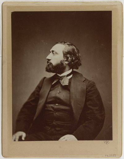 Léon Gambetta (1838-1882), advokát a politik od Etienne Carjat