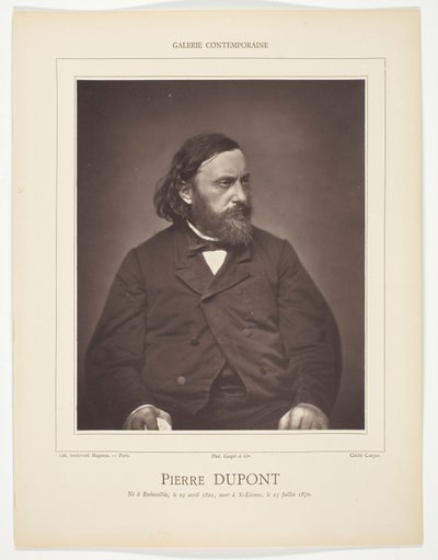 Pierre Dupont od Etienne Carjat