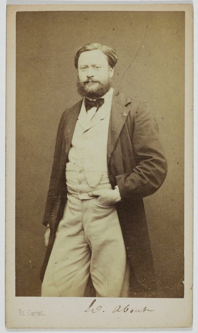 Portrét Edmonda Abouta (1828-1885), romanopisce, polemika od Etienne Carjat