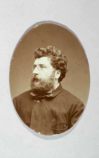 Portrét Georgese Bizeta (1838-1875), skladatele. od Etienne Carjat