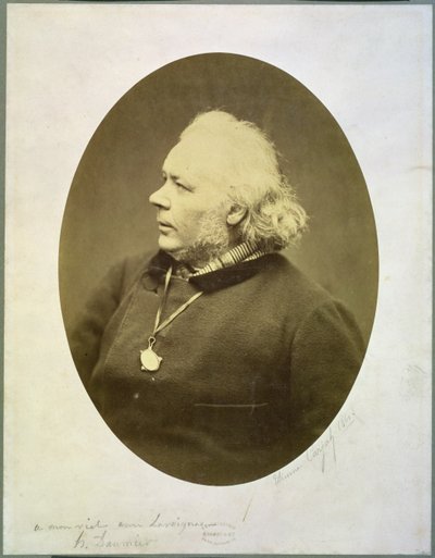 Portrét Honore Daumier (1808-79) 1861 (tisk alba) od Etienne Carjat