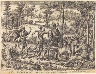 Diana a Orion od Etienne Delaune