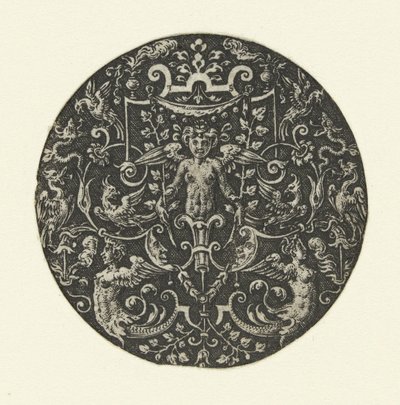 okřídlená žena Stephanus Delaune vynálezce (...) (název série) od Etienne Delaune