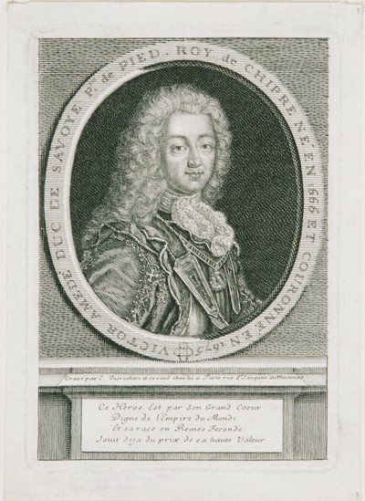 Viktor Amadeus II. vévoda savojský, král sicilský a první král Piemontu-Sardinie od Etienne Desrochers